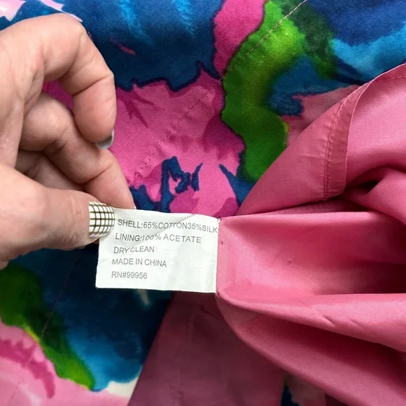 Shoshanna • Watercolor Floral Silk Blend Dress - Picture 7 of 12